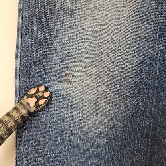 Vintage Calvin Klein Jeans Mens 36x30 Blue Medium Wash Cotton Straight Baggy Y2K - Picture 8 of 16